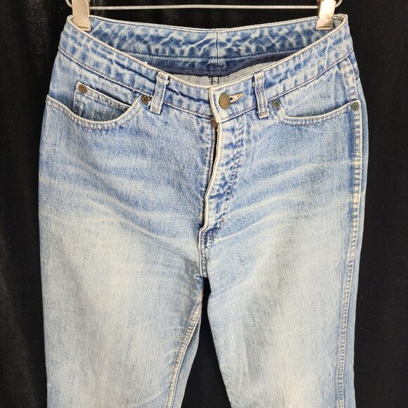 1970's-80's Calvin Klein Jeans Size 11 Mid wash Hi rise Str8 leg 29.5"x 33.5" - Picture 2 of 13